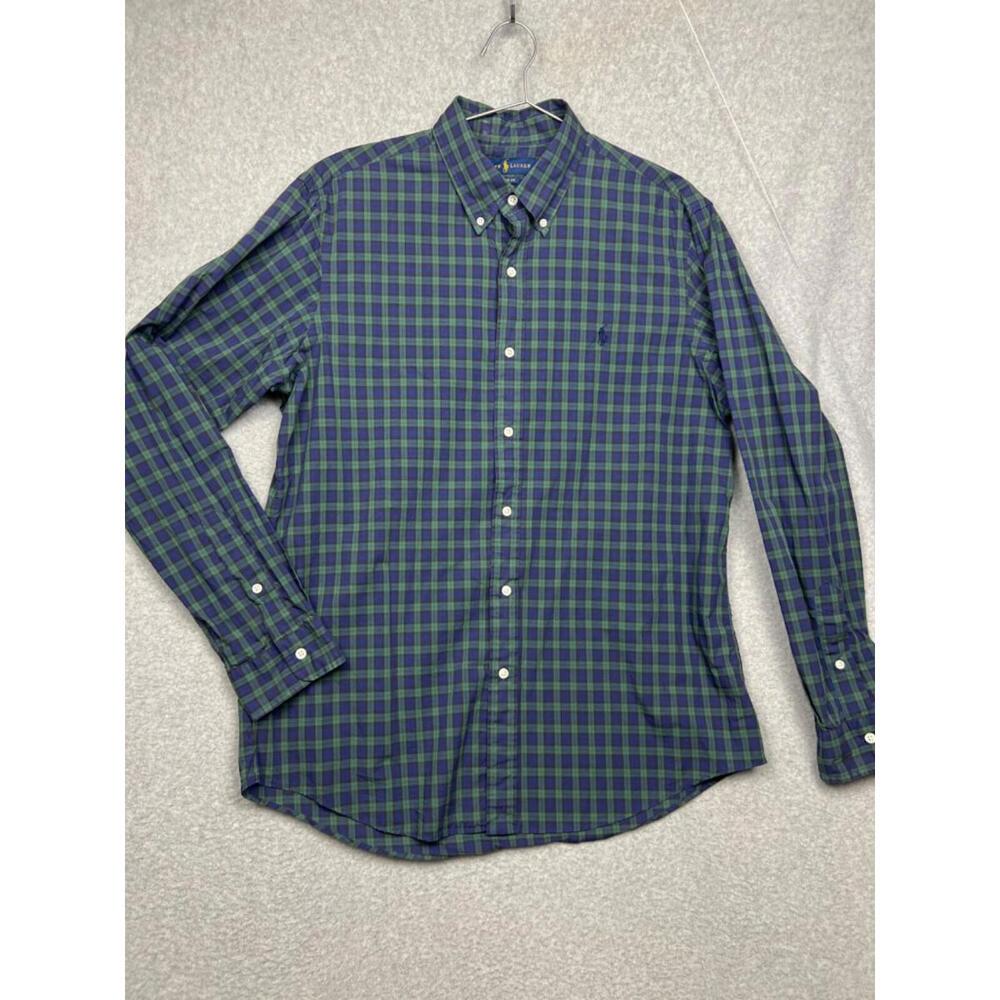 Ralph Lauren Plaid Button Up Shirt Mens Large Long Sleeve Casual Preppy